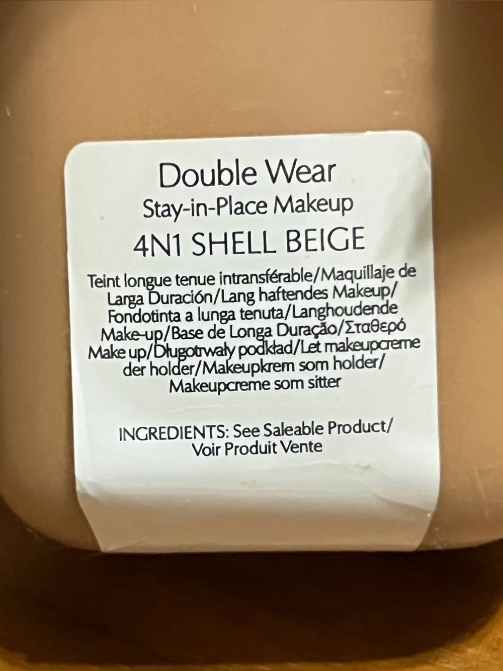 Estee Lauder Double Wear Foundation Original Formula 4N1 Shell Beige